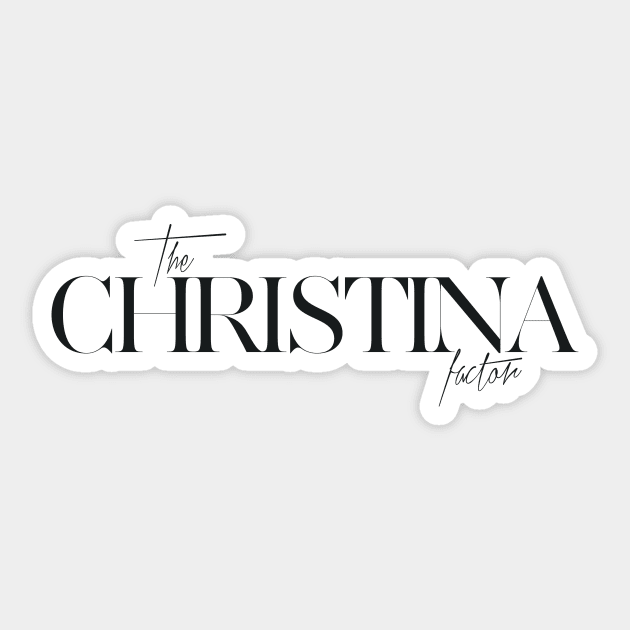 The Christina Factor Sticker by TheXFactor